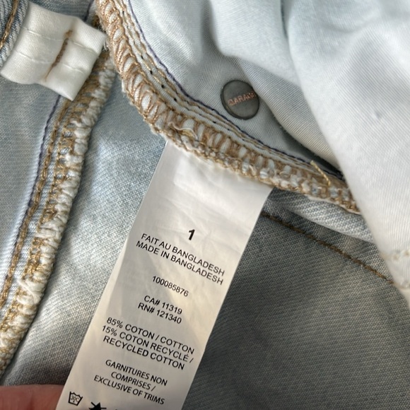 Garage denim EUC festival shorts junior women’s 1 - Picture 6 of 6